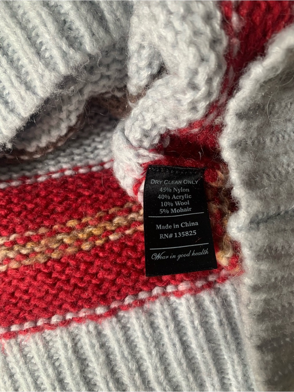 NO. 6 STORE Striped Mohair Blend Sweater - Picture 5 of 5